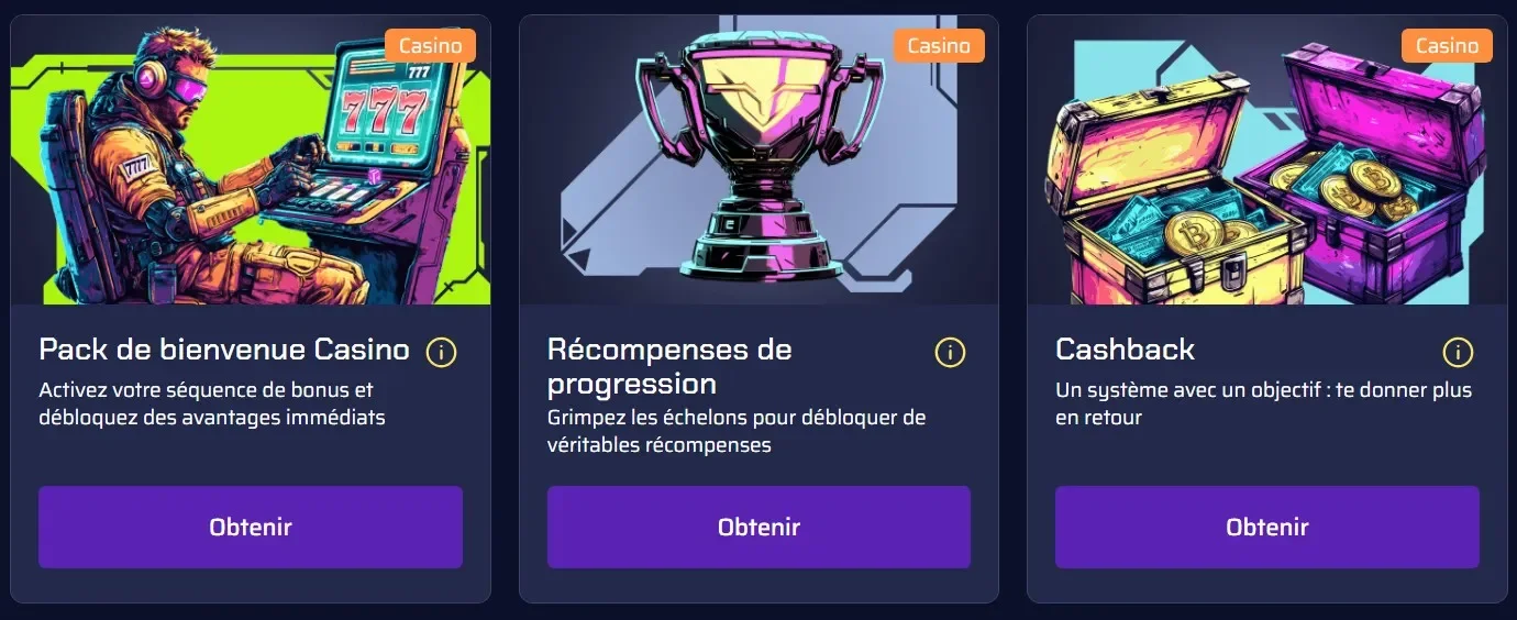 Bonus de bienvenue