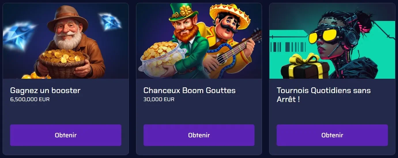 Les bonus chez Betory